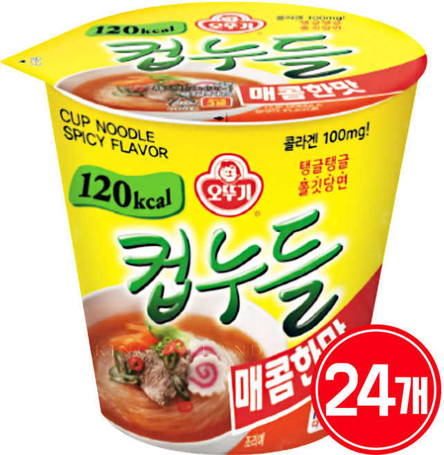 오뚜기 컵누들 매콤한맛 37.8g, 24개