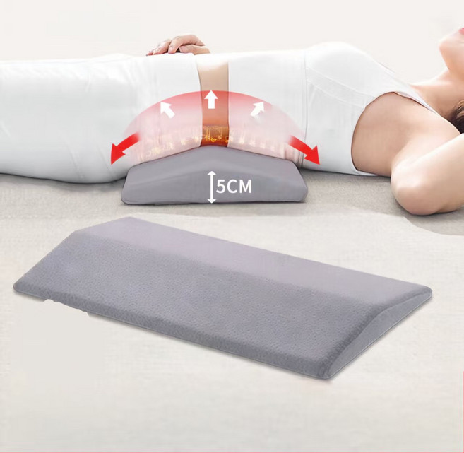 Sgirl 편안한 메모리폼 허리베개 다용도 디스크 기능성 허리쿠션, 1개, 그레이