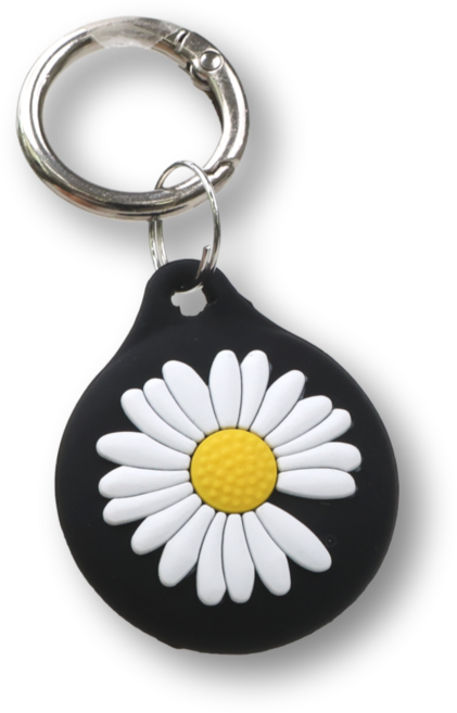 코지박스 에어태그 케이스 충격흡수 캐릭터 키링 홀더, 1개, 데이지