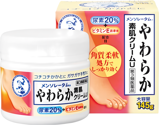 曼秀雷敦ROHTO 腳跟修護霜145g 護足霜, 1件, 1入