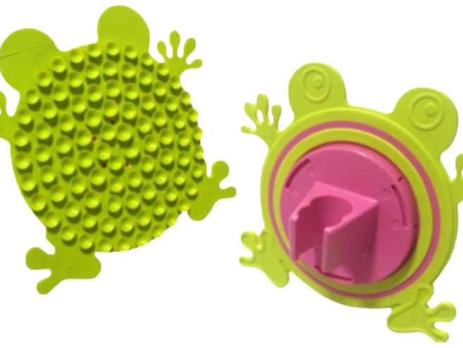 87개 문어빨판! 360도 회전식 개구리샤워기거치대, 1개, 개구리