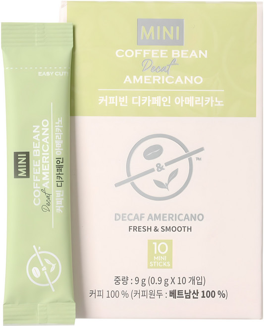 커피빈 디카페인 아메리카노 원두커피스틱, 1개, 10개입