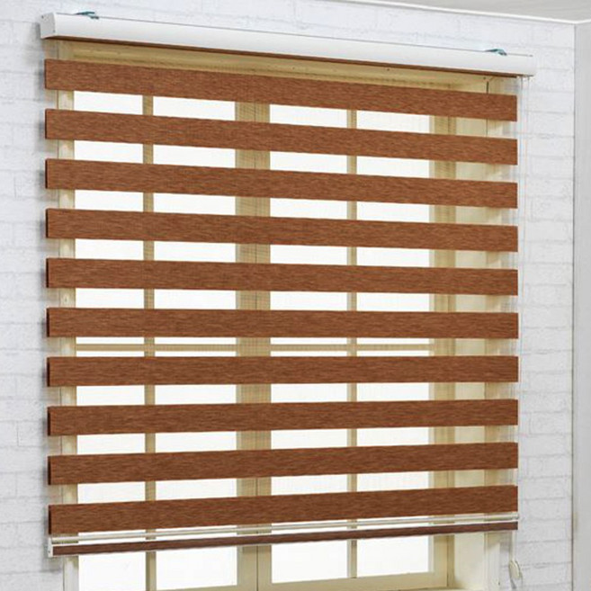 [윈샵 주문제작 고급 네츄럴 콤비블라인드 ]예쁜 화이트 롤스크린 아파트거실주방안방 아이방 설치_우드룩 3