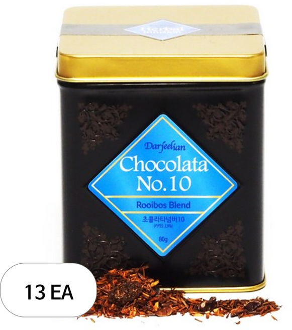 다질리언 초콜라타 넘버10 루이보스차, 40g, 2개입, 13개