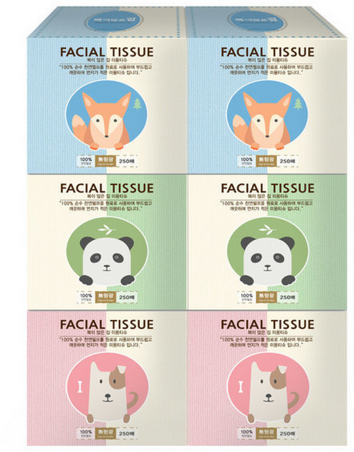 복이많은집 미니 각티슈 화장지 ., 24매, 1개