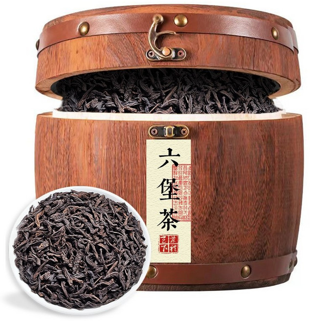 이심일품 육보차 오주 광서 흑차 특급 명차 오크통 500g, 1세트