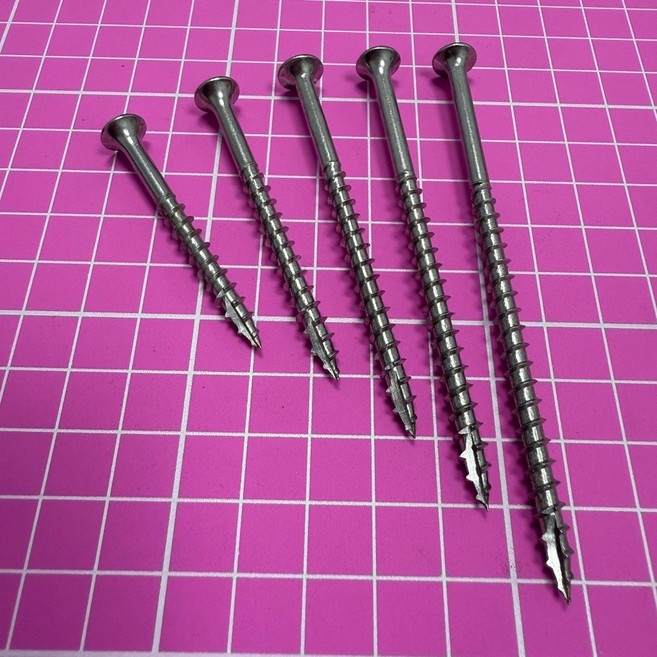 台灣製造 加粗十字木螺絲 SUS304 不銹鋼, 1個, 10#(5.0mm),M5x89mm(10#x3-1/2")