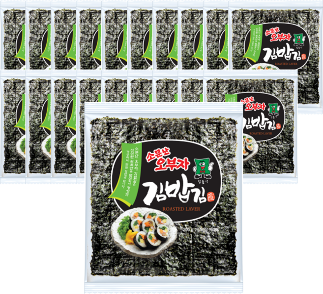소문난삼부자 본사 김밥김 100매, 20개, 200g