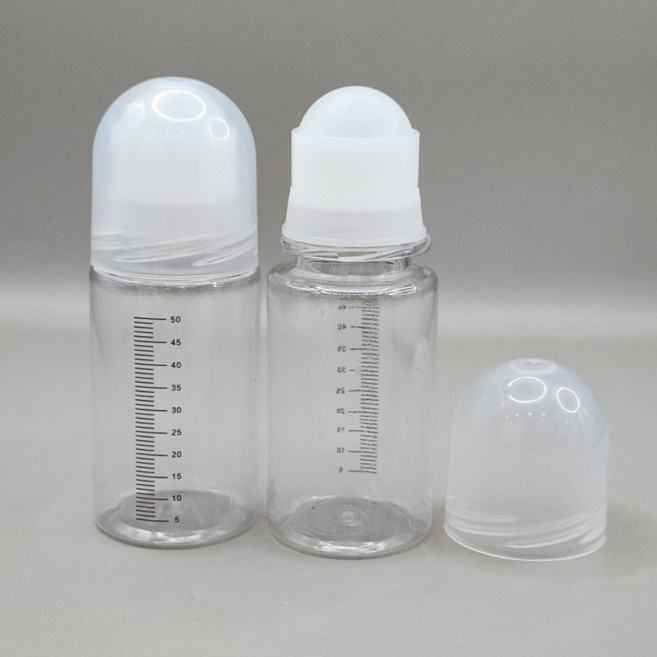 블랑느 50ml 눈금 롤온 공병 물파스 데오드란트 향수 아로마오일 탈모약 소분 용기