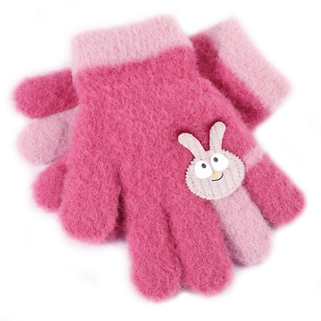 링하나 여아용 러블리 바니 반지 기모안감 극세사 장갑 양손세트 RK148