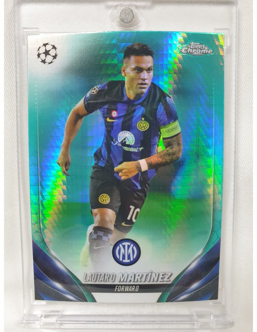 2023-24 TOPPS CHROME 탑스 크롬 #143 라우타로 마르티네스 유럽 챔피언스 리그 축구 카드, 1개