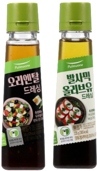 (냉장)[풀무원]오리엔탈드레싱240g+발사믹 올리브유드레싱235g, 240g
