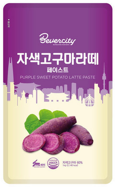 세미 베버시티 자색 고구마 라떼 페이스트 1kg, 자색고구마라떼 1kg, 1개, 1개입