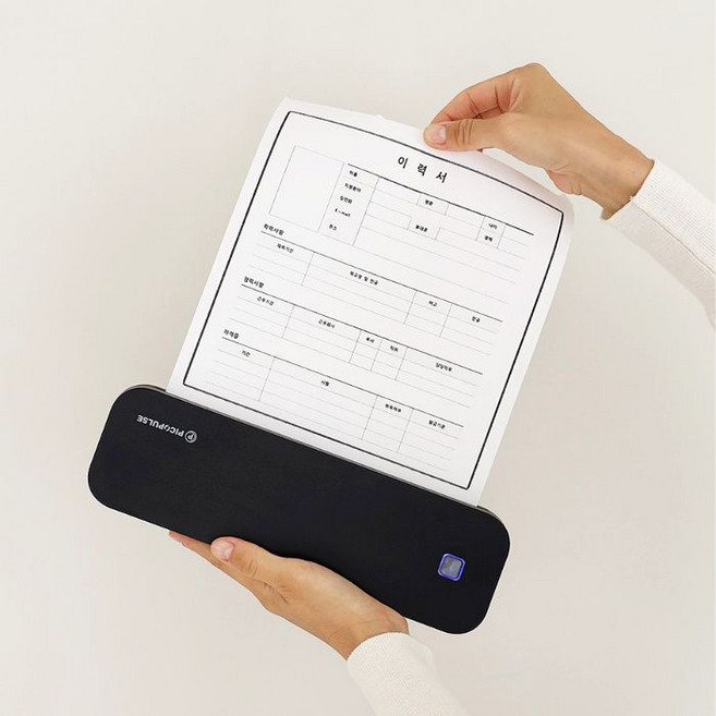 피코펄스 휴대용 A4 프린터 무선 라벨프린터, 1개, D80 블랙