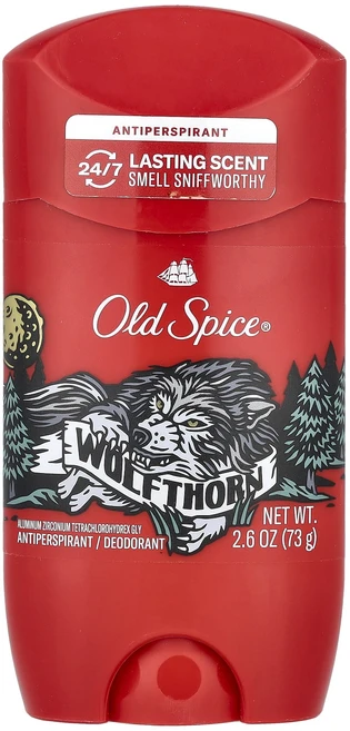 Old Spice 땀 억제제 및 데오드란트 울프톤 73g(2.6oz), 73g, 1개 - 쿠팡