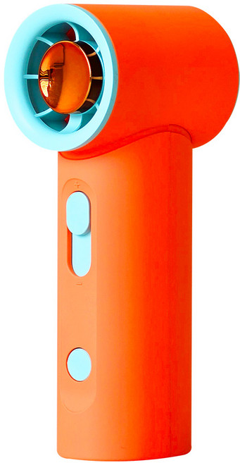데코아르 멜로우 LED 에어제트 핸디 선풍기 선셋 오렌지, TKC-10020
