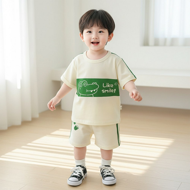 몽실이 절개배색 반팔상하복