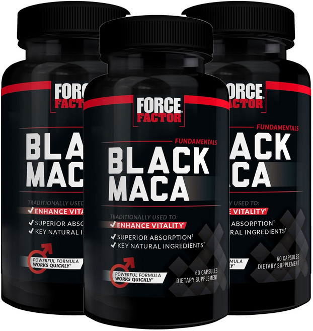 포스팩터 블랙 마카 캡슐, 60정, 3개