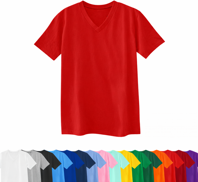 티데일리 남녀공용 30수 브이넥 무지 반팔티 티셔츠 반팔