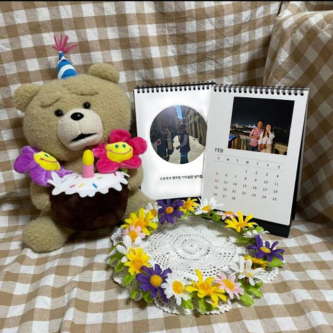 탁상달력_단 하나 나만의 포토달력(가족달력 기둘력), 1개, 4장(16장), 기본포장