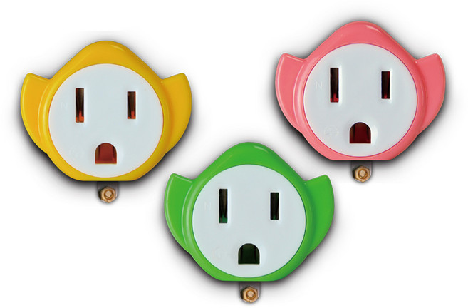 太星電工 MAX STAR 猴子造型安全轉接插頭 3P轉2P 可愛造型 居家安全, 1個