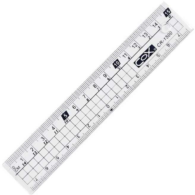 COX 多功能塑膠直尺 台灣製造, 15cm｜CR-1500, 1個