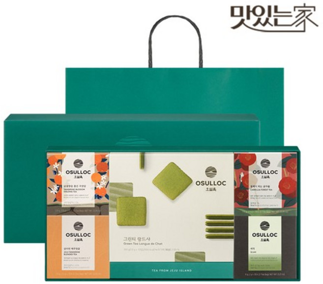 오설록 제주 랑드샤 세트(4종x3입+랑드샤) 선물세트 / 피라미드 티백, 1개