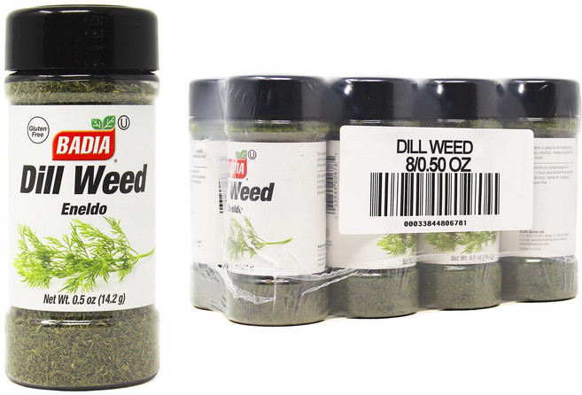 바디아 딜 위드 14 그램 (8개 팩) Badia Dill Weed 0.5 Oz (Pack Of 8), 14g, 1개