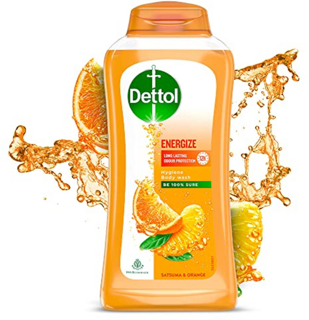 데톨 바디 워시 및 샤워 젤 에너자이즈 - 250ml, 1개