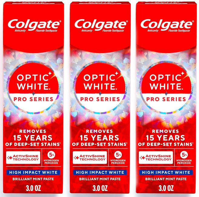 콜게이트 옵틱화이트 프로 시리즈 하이 임팩트 85g x 3개입, 3개