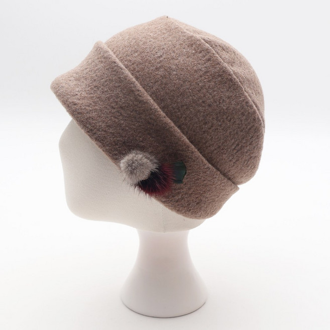 에스랑 애드울 항암 여성 울 가을 겨울 중년 엄마 할머니 비니 모자