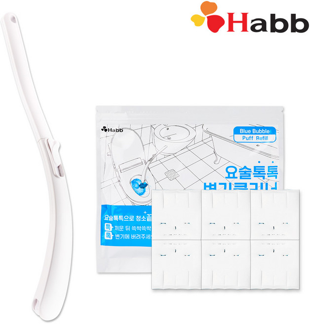 하비비 요술톡톡 변기클리너 (스틱1개+리필1팩(12개입)), 1세트, 83ml