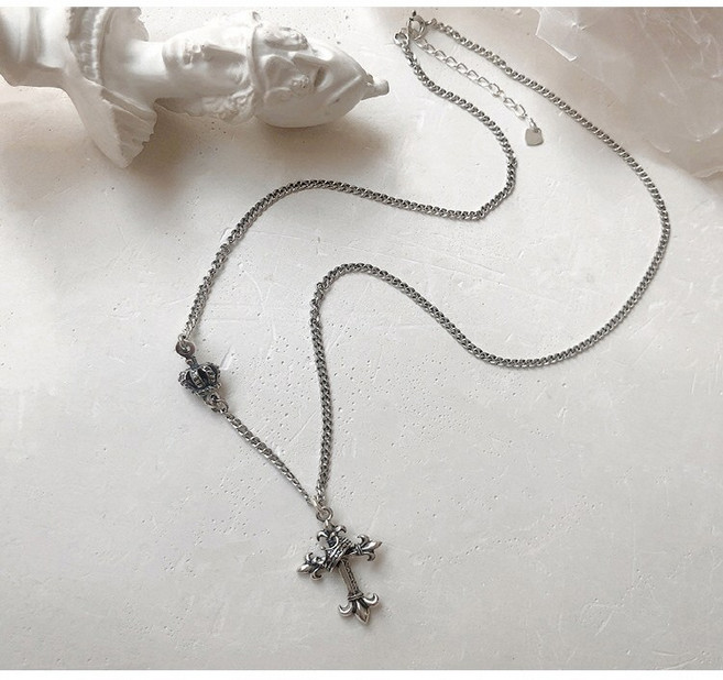 925실버 목걸이 남녀공용 유화실버목걸이 925silver