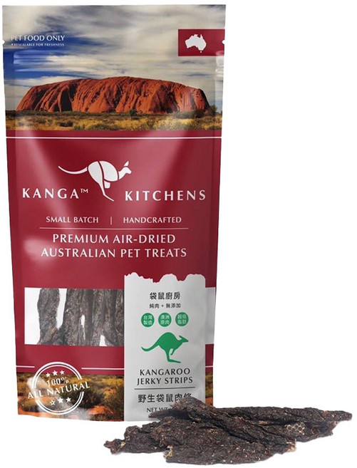 汪喵日總匯 袋鼠廚房 野生袋鼠系列, 袋鼠肉條-袋裝50g, 1個