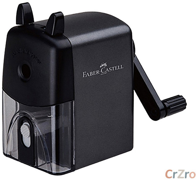 파버카스텔 핸들 연필깎이 블랙 펜슬샤프너 1개입 수동식 미술용 제도 학생용 학용품