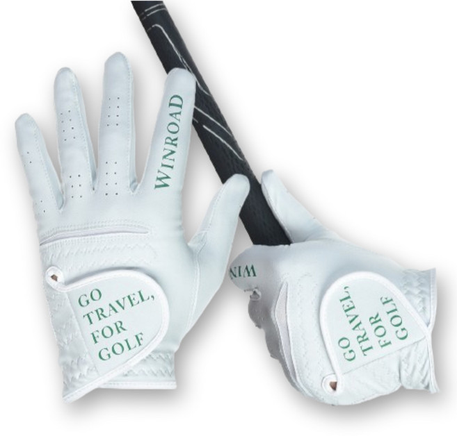 윈로드 이지스킨 이중덧댐 양피 골프장갑 4p, [왼손착용 4장] SET, 1세트, 화이트