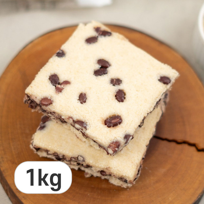 싸리재 무설탕 통팥 현미설기, 10개, 100g