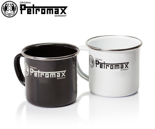 Petromax 德國 ENAMEL MUG 琺瑯咖啡杯/琺瑯杯 黑/白 px-mug-s/px-mug-w, 1個, 白色
