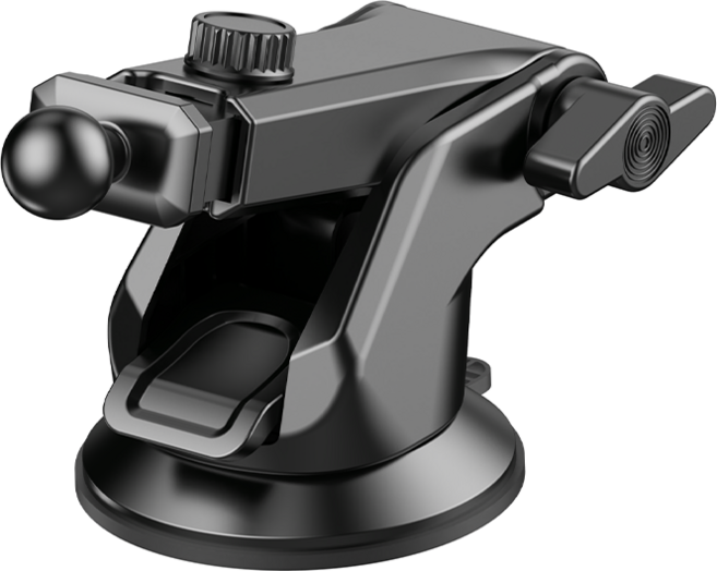 아이베리 상하단 흡착식 거치대 마운트 대쉬보드 및 앞유리 용 17mm 규격 [IBH-PARTS-DC], 블랙, 1개