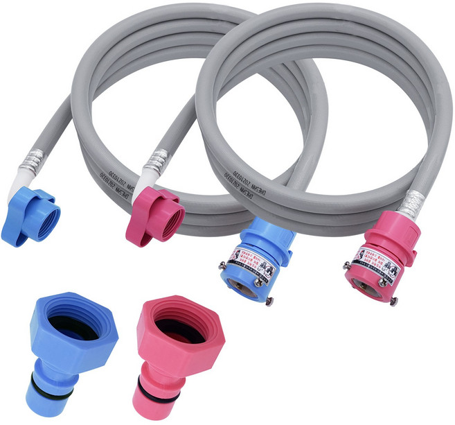 국산 세탁기호스 삼성 LG 대우 급수호스 3미터 냉수+3미터 온수 세트, 1개