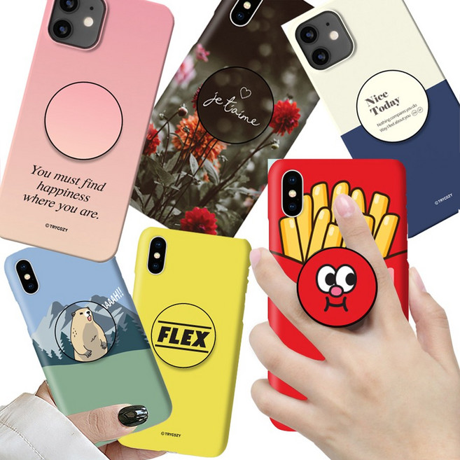 갤럭시S23울트라 스마트톡 하드 갤럭시 S23울트라 그립 스마트 톡 500가지 디자인 휴대폰 케이스 SM-S918 N