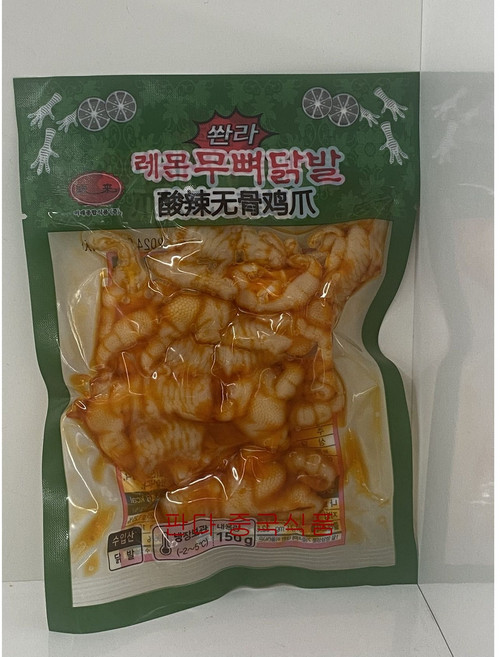 판다중국식품 레몬무뼈닭발 150g, 2개