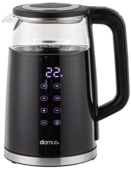도무스 이중 전기주전자 글라스 디지털 1.7L, DK-G8717D