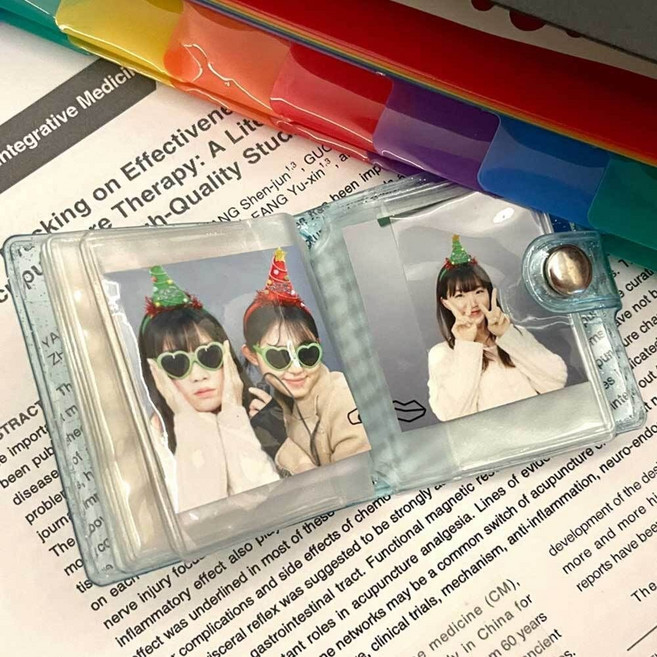 띠부띠부씰 스티커북 미니앨범 샤이니블루 증사 바인더 띠부씰앨범 띠부띠부씰앨범 포토카드앨범, 1개, 없음