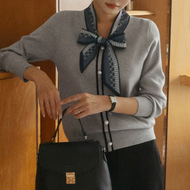 [마이더스비] 하란 스카프 니트