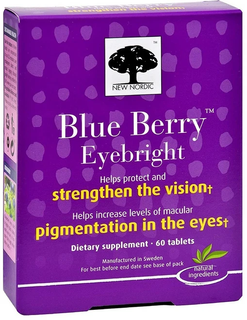 New Nordic 뉴노르딕 블루베리 아이브라이트 루테인 지아잔틴 60정, 1개 - 쿠팡
