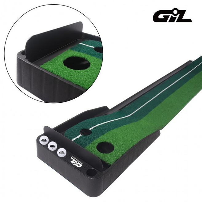 지아이엘 골프 볼튐방지 퍼팅연습기 퍼터거치형 실내 퍼터 연습 매트 가정용 퍼팅기, 2. 원목퍼팅연습기 일반형 딥브라운, 1개