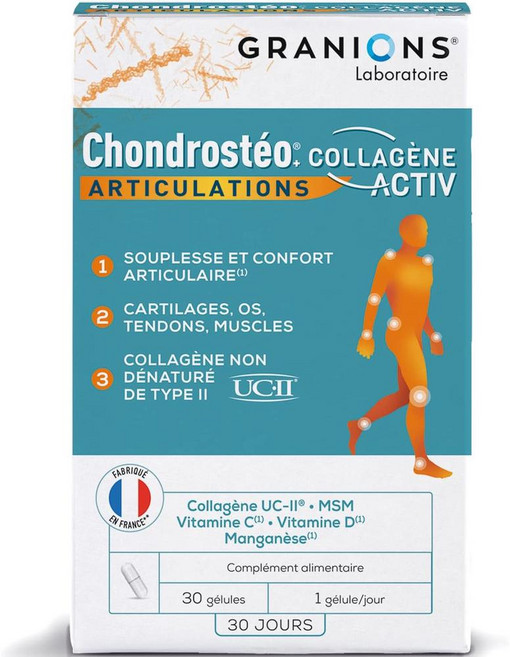 Granions 그라니온 콘드로스테오+콜라겐 액티브 30캡슐 2개, 1개, 30정