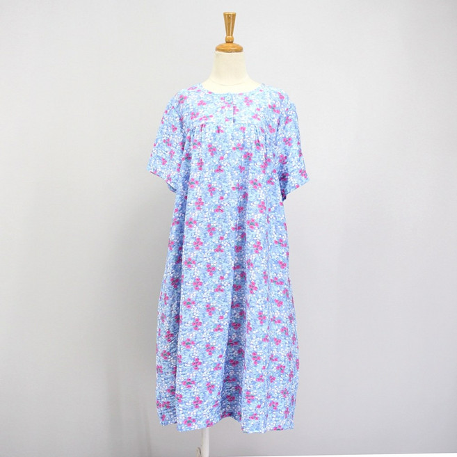 [서울양품점] 인견루즈 반팔 원피스잠옷 홈웨어 실내복 여름잠옷 인견잠옷