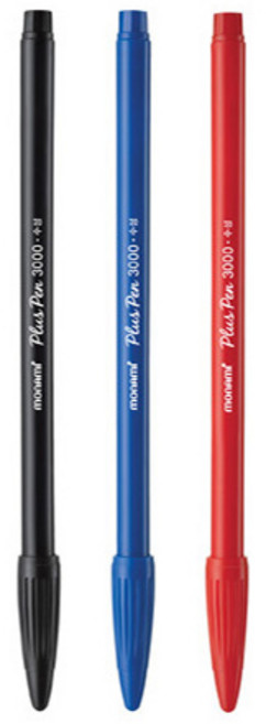 모나미 프러스펜 3000 12p, 흑색, 24개